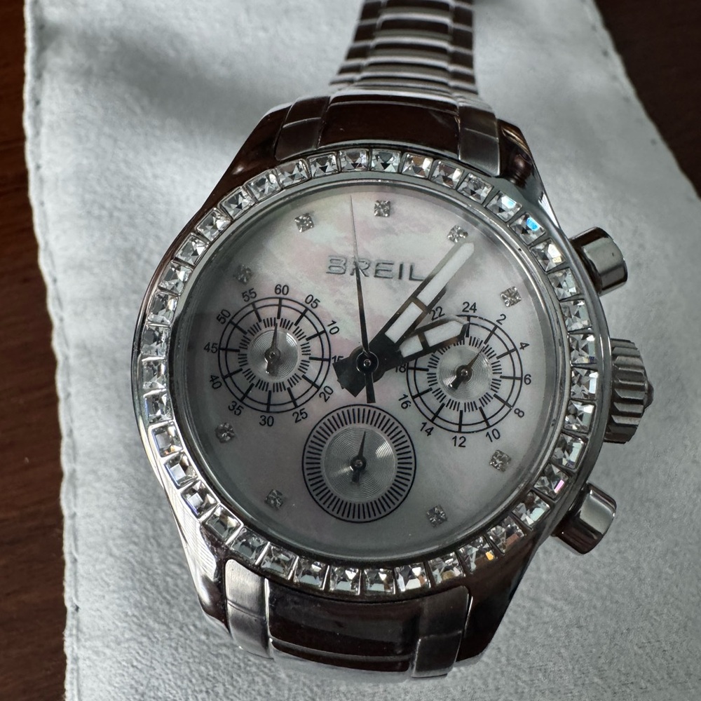 Briel Silver Women's Watch with Crystal Accents